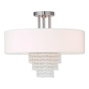 Beaumont Lane 4 Light Ceiling Mount in Brushed Nickel