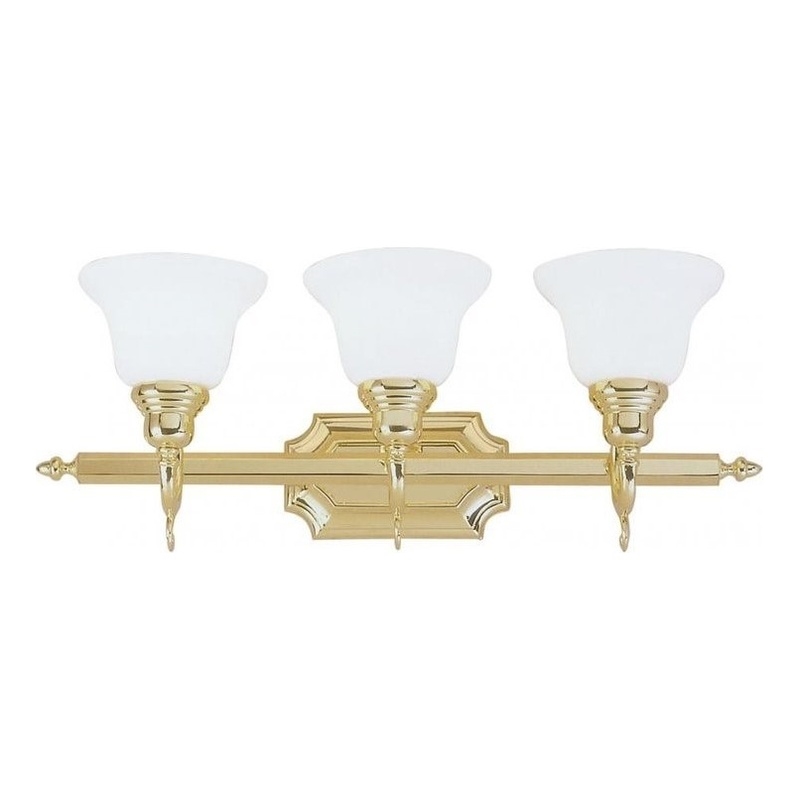 Beaumont Lane 3 Light Bath Light in Polished Brass