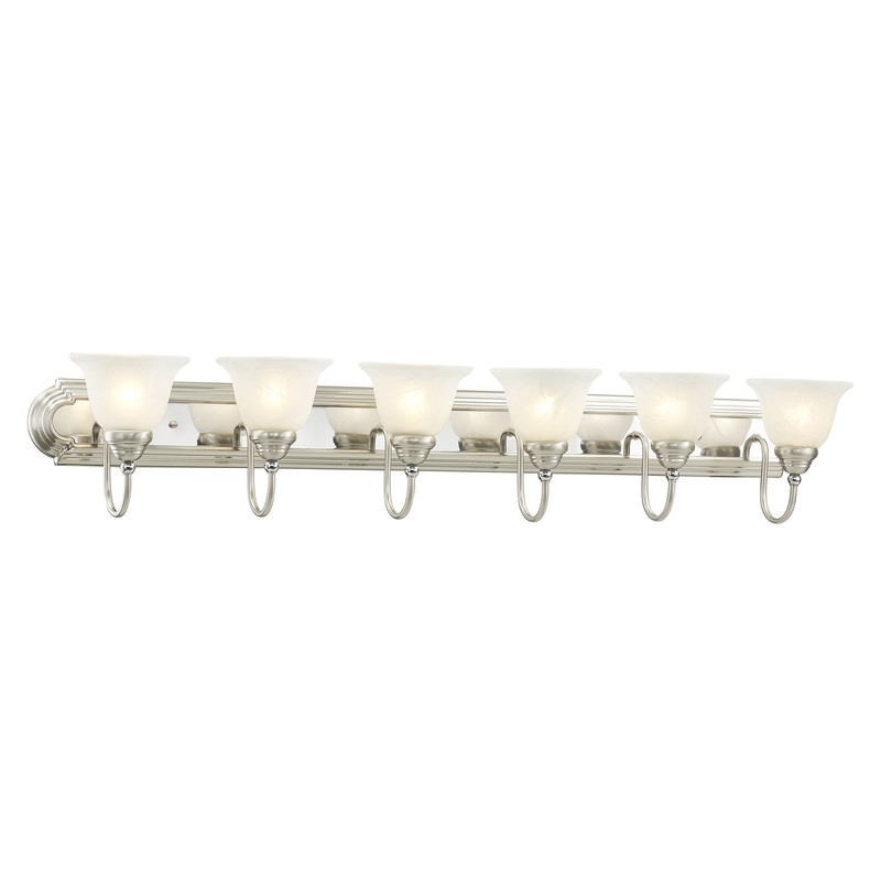 Beaumont Lane 6 Light Bath Light in Brushed Nickel and Chrome