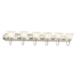 Beaumont Lane 6 Light Bath Light in Brushed Nickel and Chrome