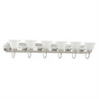 Beaumont Lane 6 Light Bath Light in Brushed Nickel and Chrome
