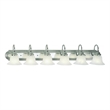 Beaumont Lane 6 Light Bath Light in Brushed Nickel and Chrome