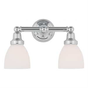 Beaumont Lane 2 Light Bath Light in Chrome