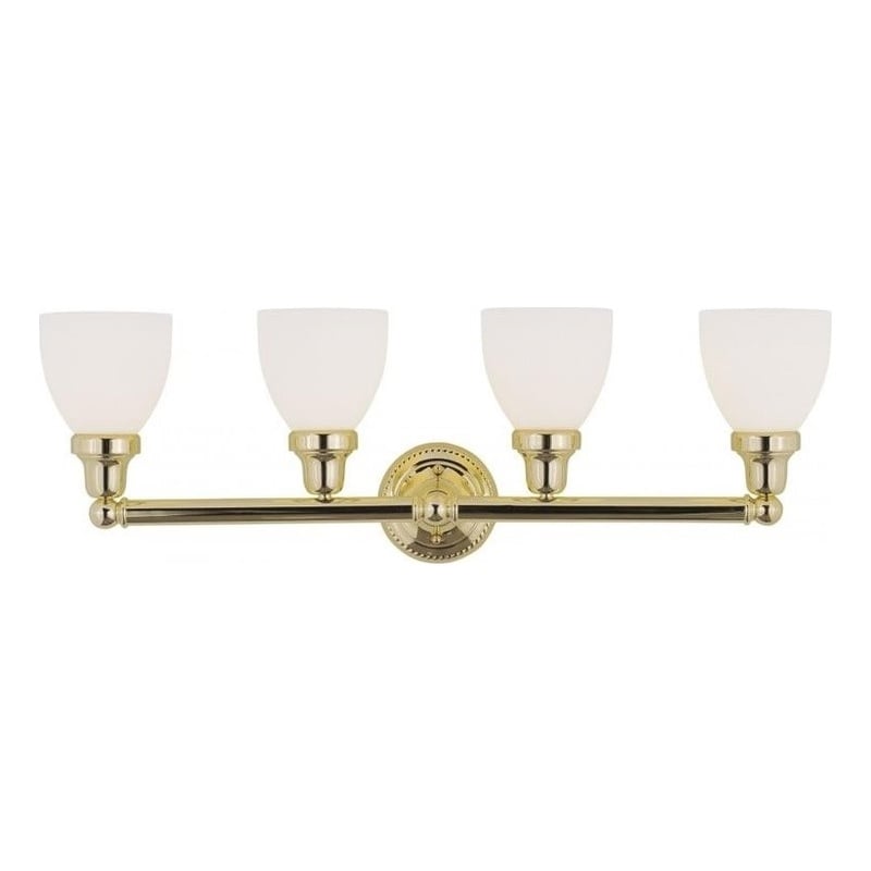 Beaumont Lane 4 Light Bath Light in Polished Brass