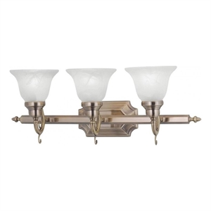 Beaumont Lane 3 Light Bath Light in Antique Brass