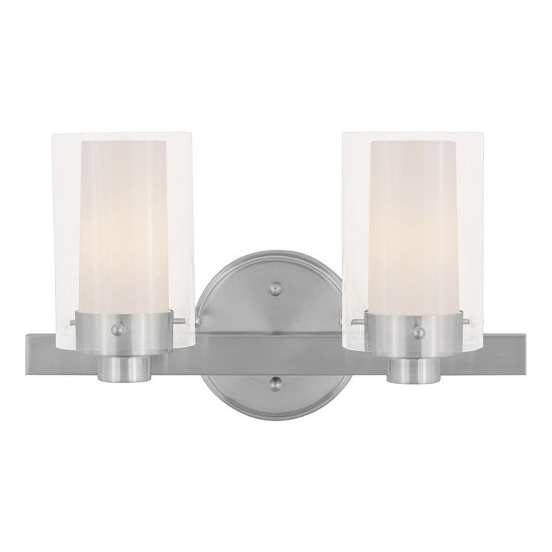 Beaumont Lane 2 Light Bath Light in Brushed Nickel