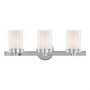 Beaumont Lane 3 Light Bath Light in Chrome