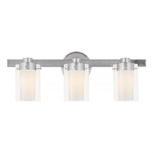 Beaumont Lane 3 Light Bath Light in Brushed Nickel