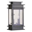 Beaumont Lane 2 Light Outdoor Wall Lantern in Vintage Pewter