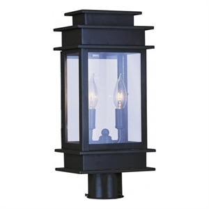 Beaumont Lane 2 Light Outdoor Post Head in Bronze