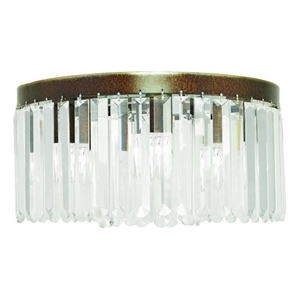 Beaumont Lane 5 Light Ceiling Mount in Hand Painted Palacial Bronze