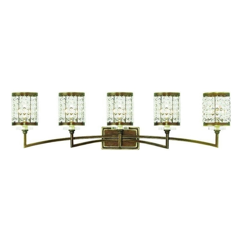 Beaumont Lane 5 Light Bath Light in Hand Painted Palacial Bronze