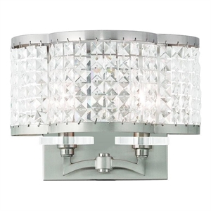 Beaumont Lane 2 Light Wall Sconce in Brushed Nickel