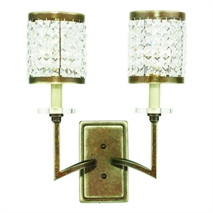 Beaumont Lane 2 Light Wall Sconce in Hand Painted Palacial Bronze