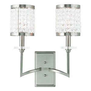 Beaumont Lane 2 Light Wall Sconce in Brushed Nickel