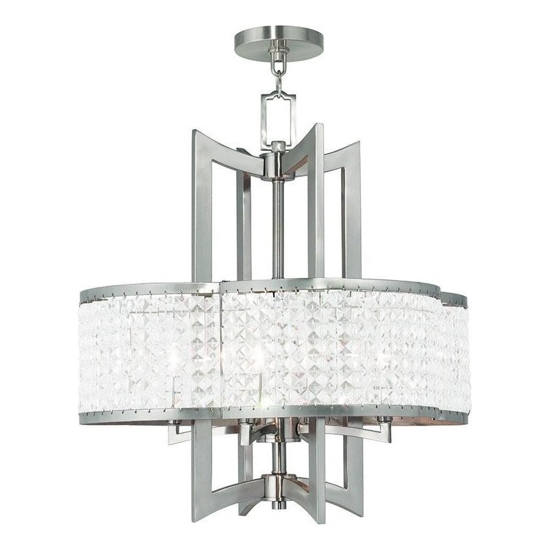 Beaumont Lane 4 Light Chandelier in Brushed Nickel