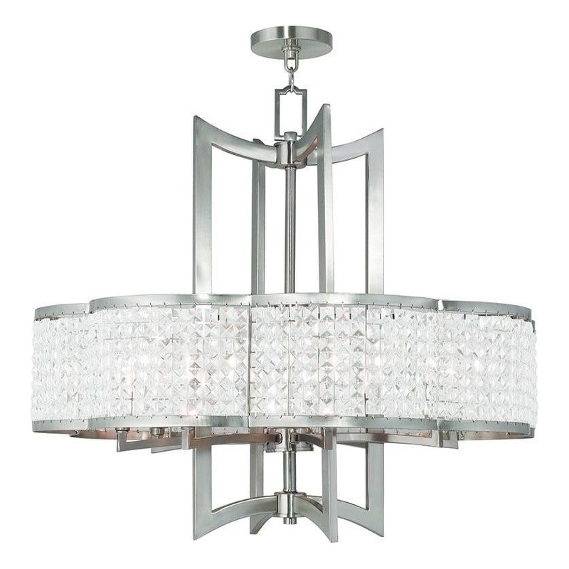 Beaumont Lane 8 Light Chandelier in Brushed Nickel