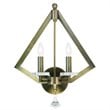 Beaumont Lane 2 Light Wall Sconce in Antique Brass