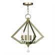 Beaumont Lane 4 Light Chandelier in Antique Brass