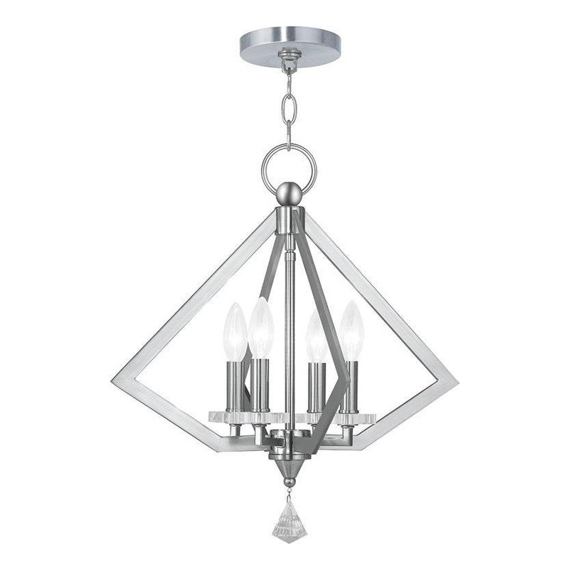 Beaumont Lane 4 Light Chandelier in Brushed Nickel