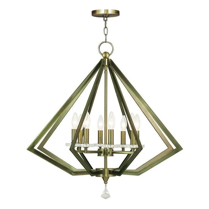 Beaumont Lane 8 Light Chandelier in Antique Brass