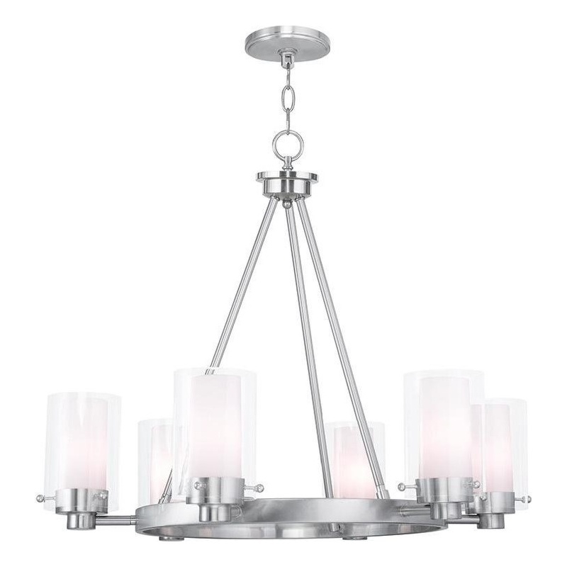 Beaumont Lane 6 Light Chandelier in Brushed Nickel