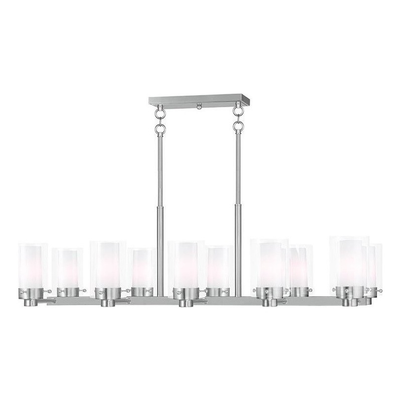 Beaumont Lane 10 Light Chandelier in Brushed Nickel