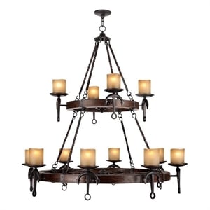 Beaumont Lane 12 Light Chandelier in Olde Bronze