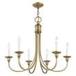 Beaumont Lane 6 Light Chandelier in Antique Brass