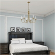 Beaumont Lane 6 Light Chandelier in Antique Brass