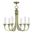 Beaumont Lane 6 Light Chandelier in Antique Brass