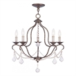 Beaumont Lane 5 Light Chandelier in Venetian Golden Bronze