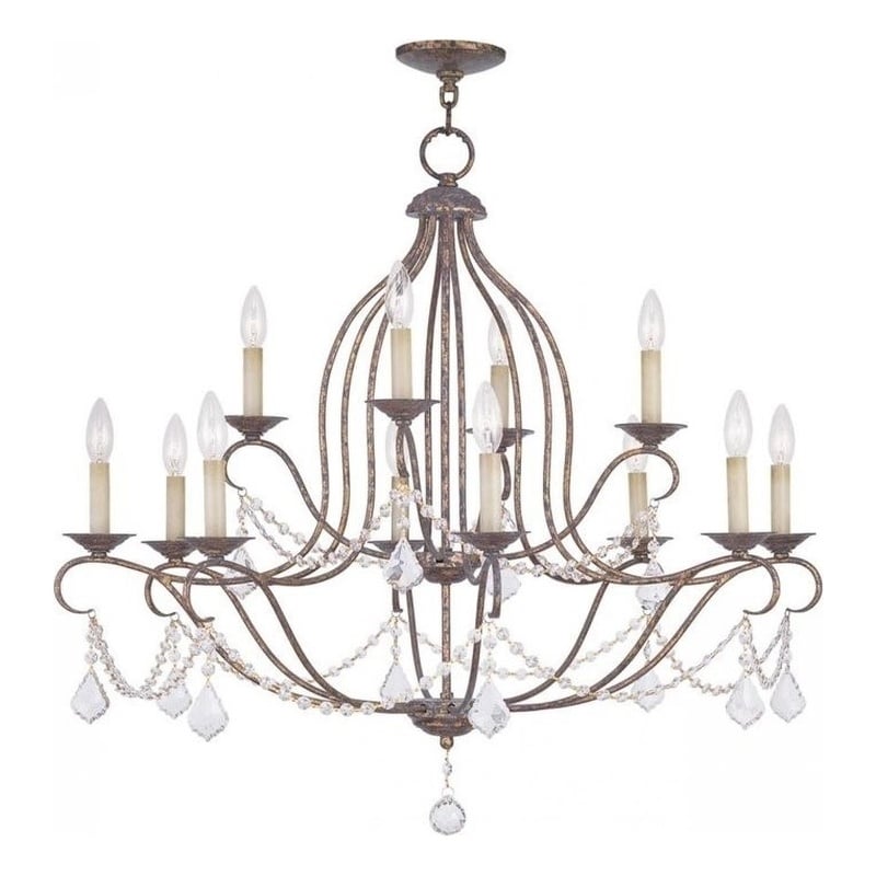 Beaumont Lane 12 Light Chandelier in Venetian Golden Bronze