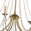 Beaumont Lane 6 Light Chandelier in Antique Gold Leaf