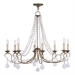 Beaumont Lane 8 Light Chandelier in Antique Gold Leaf
