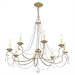 Beaumont Lane 8 Light Chandelier in Hand Painted Antique Silver Leaf