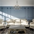 Beaumont Lane 9 Light Chandelier in Hand Painted Antique Silver Leaf