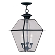 Beaumont Lane 3 Light Outdoor Chain Hang in Black