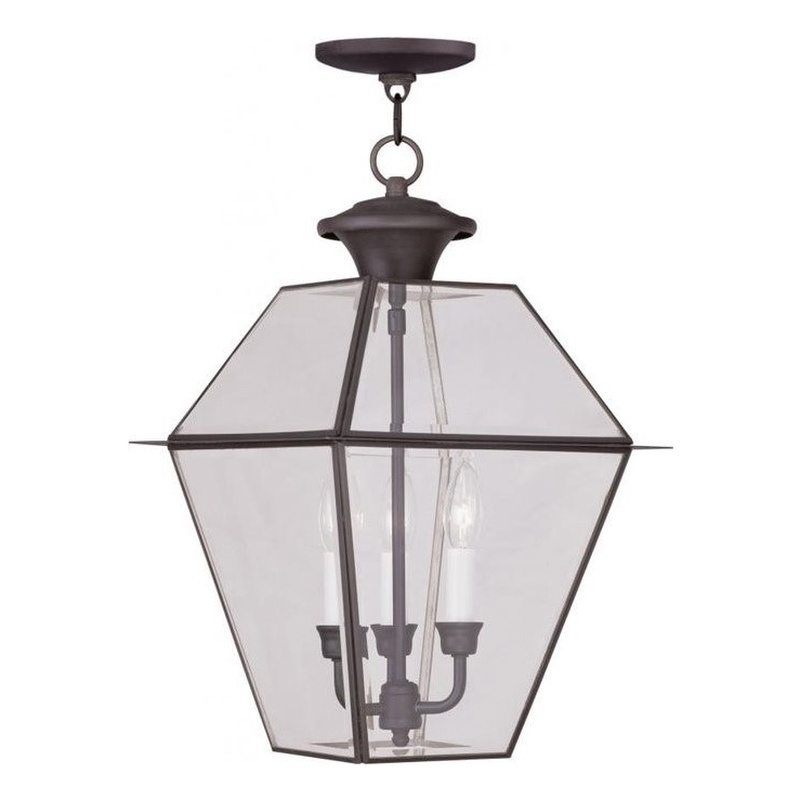 Beaumont Lane 3 Light Outdoor Chain Hang in Bronze