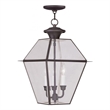 Beaumont Lane 3 Light Outdoor Chain Hang in Bronze