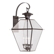 Beaumont Lane 4 Light Outdoor Wall Lantern in Bronze
