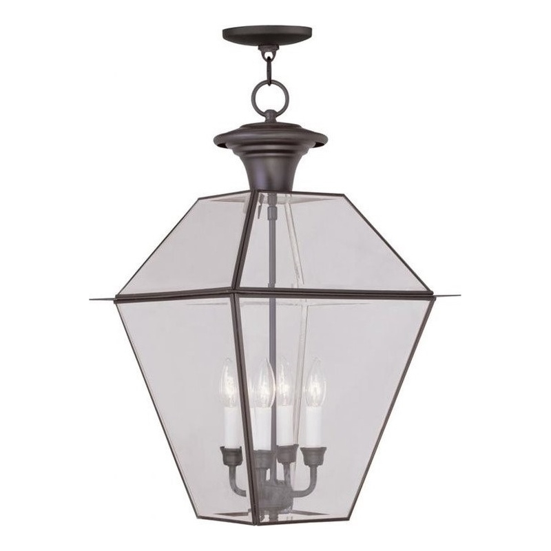 Beaumont Lane 4 Light Outdoor Chain Hang in Bronze