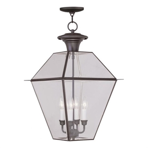 Beaumont Lane 4 Light Outdoor Chain Hang in Bronze