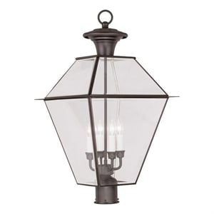 Beaumont Lane 4 Light Outdoor Post Head in Bronze