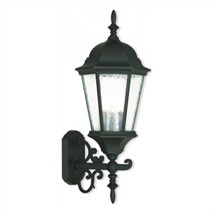 Beaumont Lane 3 Light Outdoor Wall Lantern in Textured Black