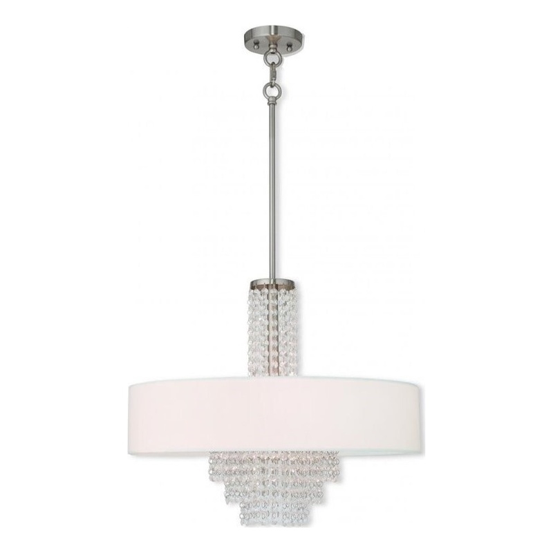 Beaumont Lane 5 Light Chandelier in Brushed Nickel