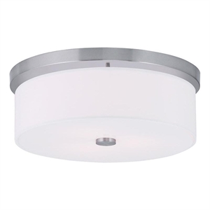 Beaumont Lane 3 Light Ceiling Mount in Brushed Nickel
