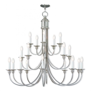 Beaumont Lane 20 Light Foyer Chandelier in Brushed Nickel