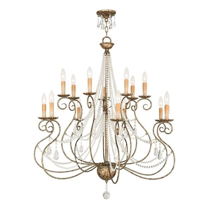 Beaumont Lane 14 Light Foyer Chandelier in European Bronze