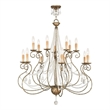 Beaumont Lane 14 Light Foyer Chandelier in European Bronze